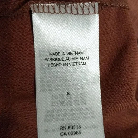 NWT Lucky Brand Sandwash Tiered Tunic v-neck long sleeve 7W66463 size Small - Picture 5 of 11